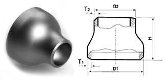 Butt Weld Concentric Reducer Dimensions