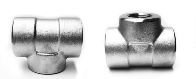 Forged Socket Weld Unequal Tee Manufacturers & suppliers in India